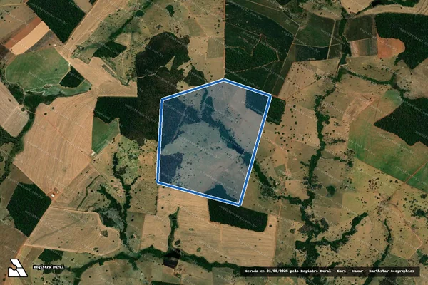 Imagem de satélite de FAZENDA SÃO MIGUEL D? ÁGUA FRIA - Parte 1 em Mossâmedes - GO