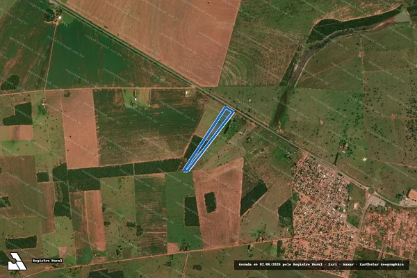 Imagem de satélite de Lote 83 - Assentamento Casa Verde - PARCELA 03 em Nova Andradina - MS