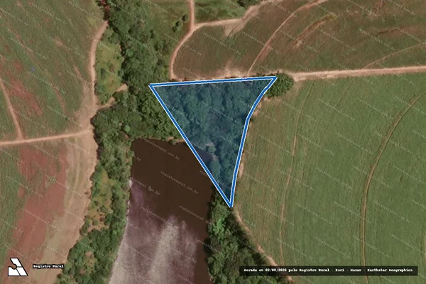 Imagem de satélite de FAZENDA SANTA CRUZ DO PAU D ALHO - PARTE 10 em Bebedouro - SP