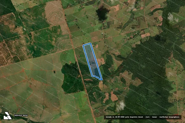 Imagem de satélite de P.A. CHICO MENDES Lote 39 - Lote 39 em Querência do Norte - PR