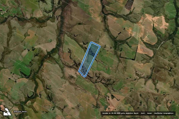 Imagem de satélite de FAZENDA  ITAPEVI - 001 em Cacequi - RS