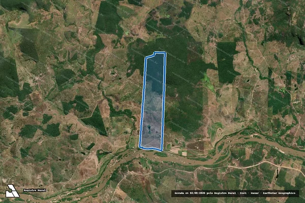 Imagem de satélite de FAZENDA TARANTO - Parte 1 em Jacinto - MG