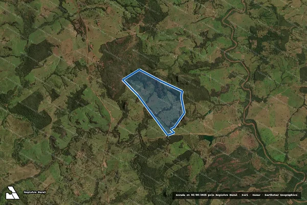 Imagem de satélite de Fazenda Nova Esperança e Lambari - Fazenda Nova Esperança em Poxoréu - MT
