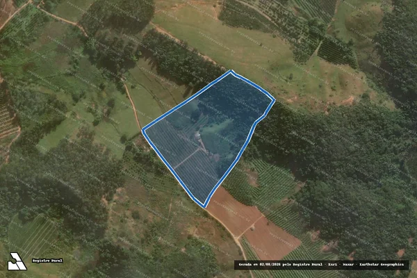 Imagem de satélite de BEBA E PARAISO  - Parte 1 em Tocantins - MG