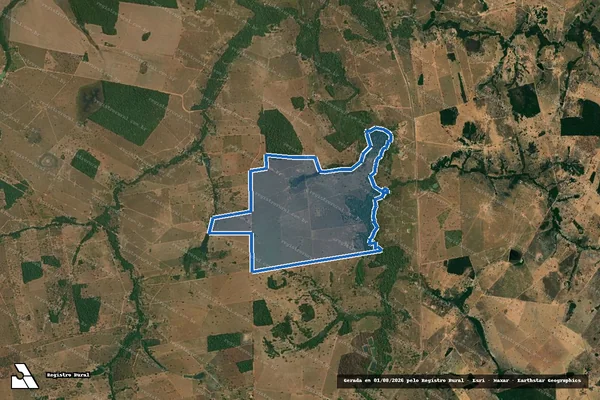 Imagem de satélite de FAZENDA DO MATO - 001 em Jussara - GO
