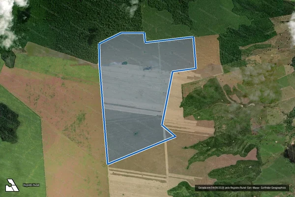 Imagem de satélite de FAZENDA REUNIDAS CASTELO - PARTE B em Vila Nova dos Martírios - MA