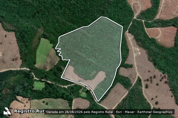 Imagem de satélite de Fazenda Portão do Lageado - Gleba B em Rio Negro - PR