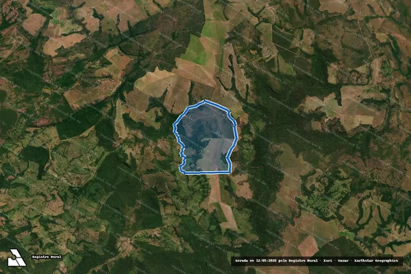 Imagem de satélite de Fazenda Ribeirópolis em Poxoréu - MT