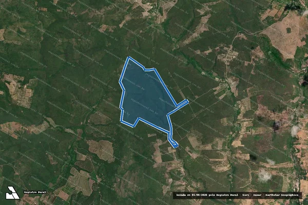 Imagem de satélite de Reserva Legal R-01 ? PA São Francisco N°5 - Parcela-01 em Utinga - BA