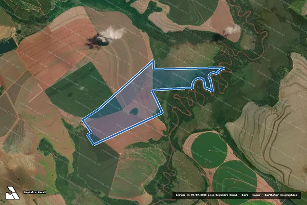 Imagem de satélite de Fazenda Nossa Senhora Aparecida - Gleba C em Itaberá - SP