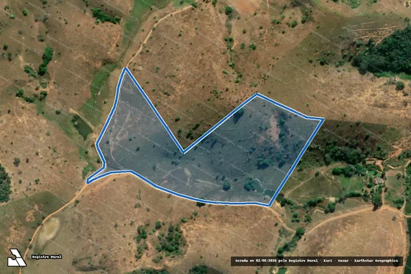 Imagem de satélite de CÓRREGO BAMBAQUERI - gleba B em Iapu - MG