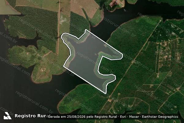Imagem de satélite de Fazenda Recanto - GLEBA 03 - UHE SINOP em Cláudia - MT