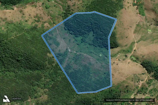 Imagem de satélite de Fazenda Bela Vista - Gleba 02 em Jordânia - MG