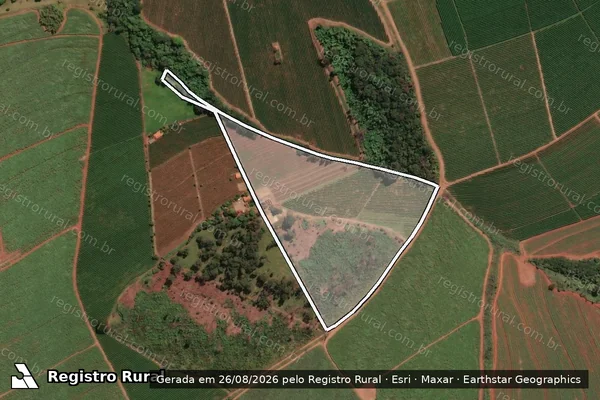 Imagem de satélite de Sitio Caçula - Parcela 1 em Ituverava - SP