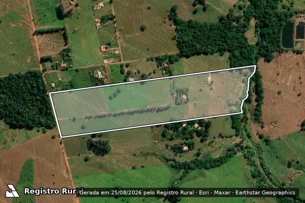 Imagem de satélite de SITIO PARAISO - Parte 1 em Regente Feijó - SP