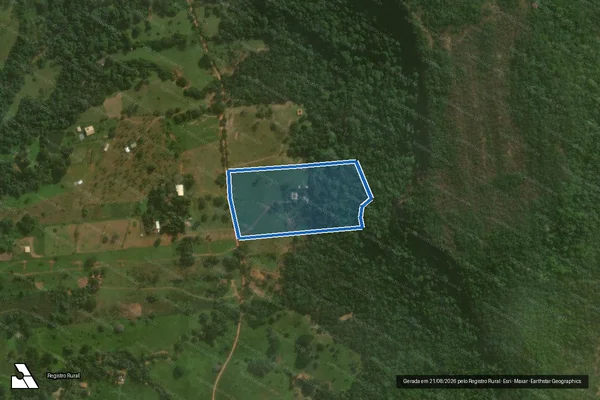 Imagem de satélite de Sítio Além do Horizonte - REMANESCENTE em Aquidauana - MS