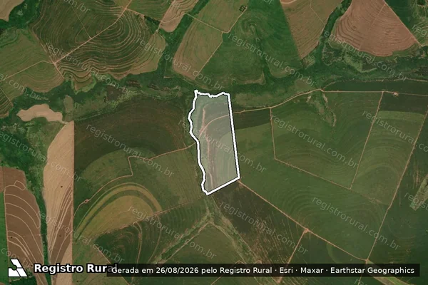 Imagem de satélite de FAZENDA ALAMO - Gleba B em Brasilândia do Sul - PR