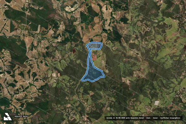 Imagem de satélite de FAZENDA SANTA RITA DA SERRA NEGRA - Parte 1 em Esmeraldas - MG