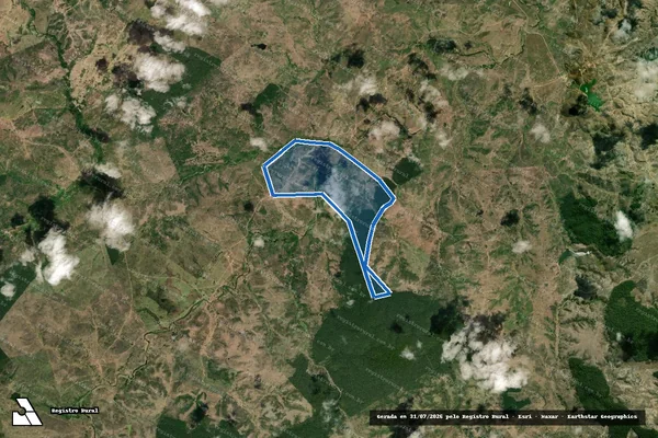 Imagem de satélite de FAZENDA ÁGUAS DO ANGELIM - Gleba A em Potiraguá - BA
