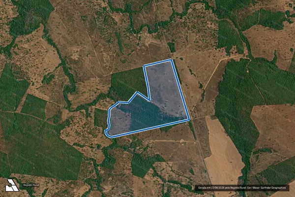 Imagem de satélite de Estância Águia - Parte do Lote 20, do Loteamento Três Barreiras, 2ª Etapa, Folhas C em Araguaçu - TO