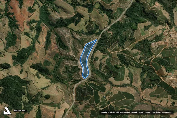 Imagem de satélite de FAZENDA PEDRA ROXA - Gleba 4 em Santo Antônio do Amparo - MG