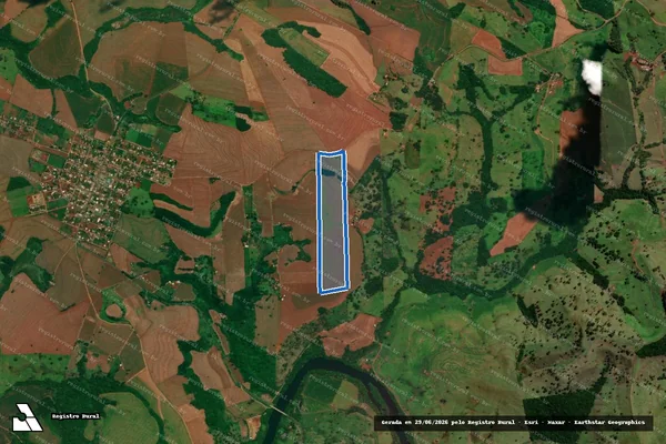 Imagem de satélite de LOTE DE TERRAS Nº 67-A - Matrícula 54 em Campina da Lagoa - PR