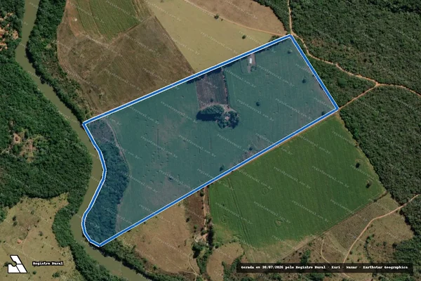 Imagem de satélite de FAZENDA SANTO ANTÔNIO II/MORRO GRANDE - LOTE 16 em Ibiá - MG