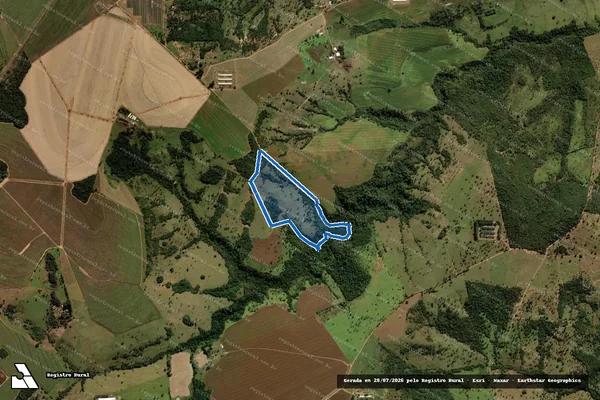 Imagem de satélite de FAZENDA FLÔRES L.D. ARITÃ E SANTA FÉ - Lote 02 em Mineiros - GO