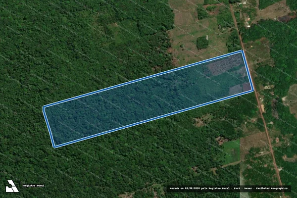 Imagem de satélite de LOTE-236/P.A ABRIL VERMELHO - Parte 1 em Santa Bárbara do Pará - PA