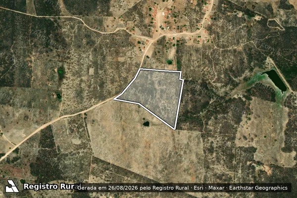 Imagem de satélite de SITIO SANTA FE ? LOTE 3393 - Parte 1 em Jaguaribe - CE