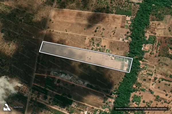 Imagem de satélite de Fazenda Primavera - Fazenda Primavera ? Gleba A em Baixa Grande do Ribeiro - PI