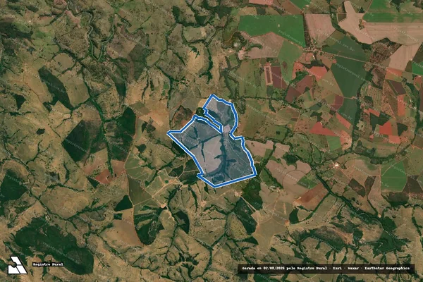 Imagem de satélite de Fazenda dos Macacos - Parte 1 em Monte Carmelo - MG