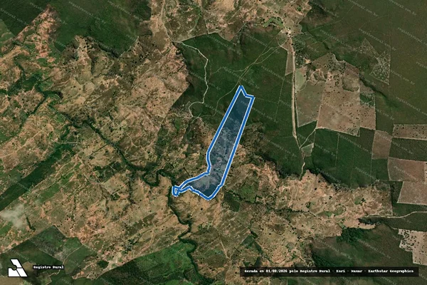 Imagem de satélite de FAZENDA BOM SUCESSO - GLEBA A em Angical - BA