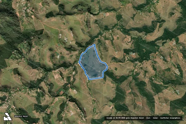 Imagem de satélite de Sítio Quilombo - Gleba A em Paty do Alferes - RJ