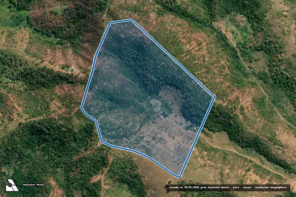 Imagem de satélite de LOTE 01 - Projeto de Assentamento Santa Maria/Monaliza - Parte 1 em Jampruca - MG