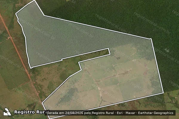 Imagem de satélite de FAZENDA ESTÂNCIA DIVA - Estância Diva II em São José do Xingu - MT