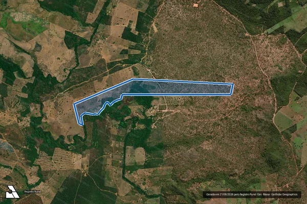 Imagem de satélite de FAZENDA PEDRA GRANDE - 001 em Formosa da Serra Negra - MA