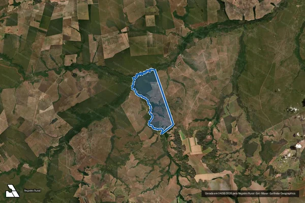 Imagem de satélite de Fazenda Três Rios - Parte 1 em Santo Antônio do Leste - MT