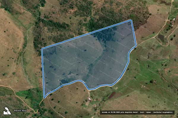 Imagem de satélite de FAZENDA BOA VISTA E CAMPO VERDE - PARTE 1 em Cantagalo - RJ