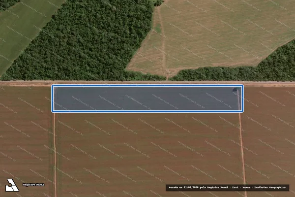 Imagem de satélite de Fazenda Curua II - Matrícula 13.446 ? Fazenda Curua II - ?Gleba A? Desmembrada em Porto dos Gaúchos - MT