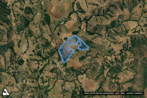 Imagem de satélite de FAZ PARI - LOCAL BONITA  - Parcela 1 em Goiandira - GO