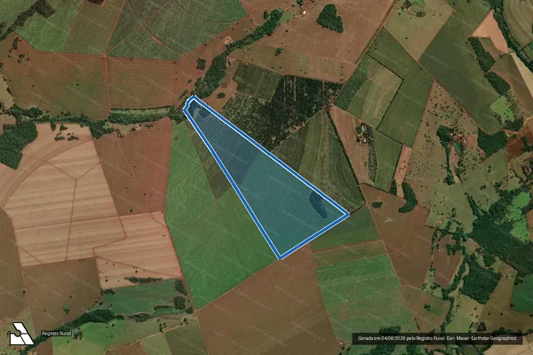 Imagem de satélite de FAZENDA KIREI - Fazenda Kirei em Conceição das Alagoas - MG