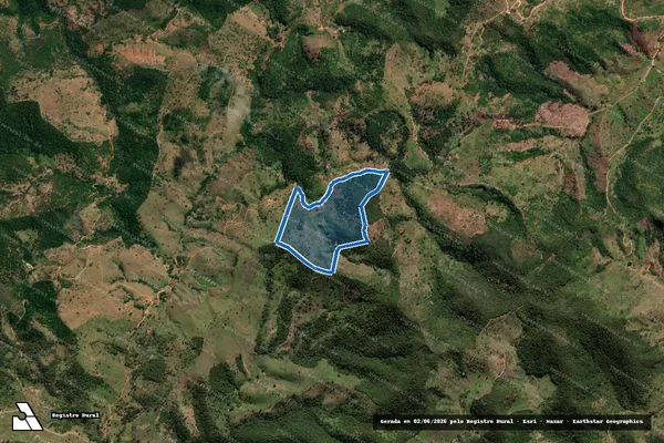 Imagem de satélite de FAZENDA MANHUACU  - Parte 2 em Franciscópolis - MG