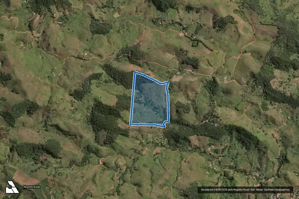 Imagem de satélite de FAZENDA FORTALEZA - Parcela 1 em Miradouro - MG