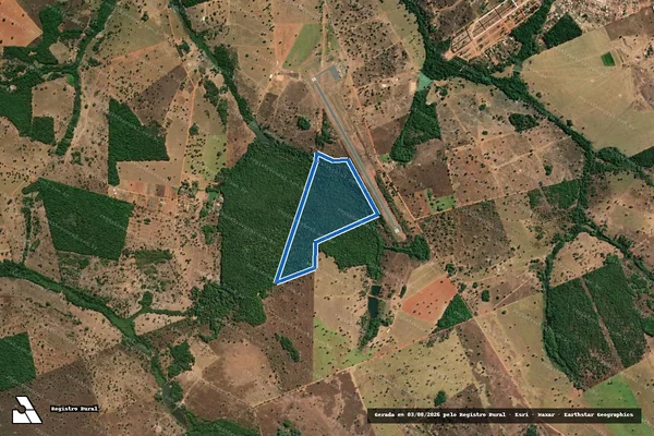 Imagem de satélite de FAZENDA SÃO JOÃO - GLEBA 03 em Mozarlândia - GO