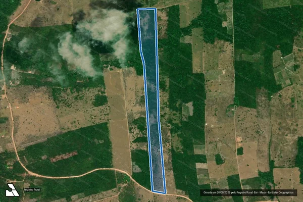 Imagem de satélite de FAZENDA SANTA GERTRUDES - PARCELA 01 em São Miguel do Guamá - PA