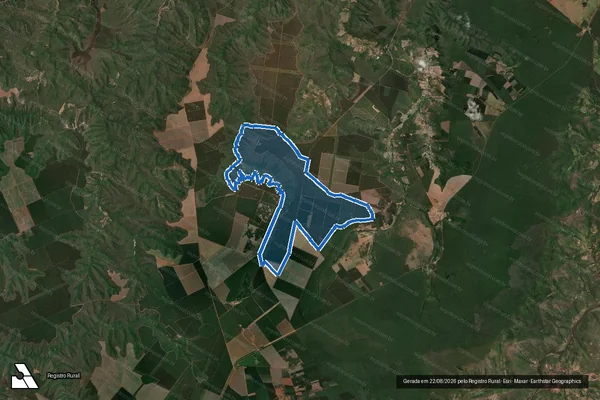 Imagem de satélite de FAZENDA BRITO - 001 em Turmalina - MG