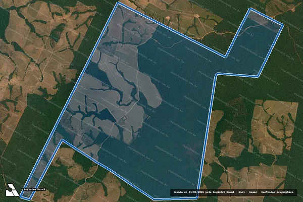 Imagem de satélite de FAZENDA CUNHA PORÃ em Cotriguaçu - MT