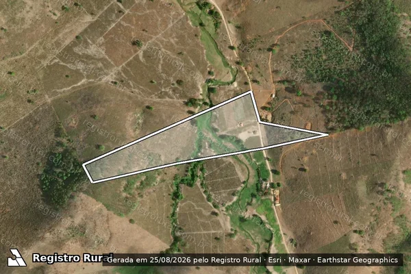 Imagem de satélite de FAZENDA FELICIDADE - Parte 02 em São Geraldo do Baixio - MG