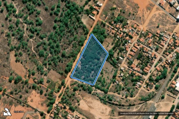 Imagem de satélite de ?PAUS PRETOS?, Fazenda Paus Pretos - PARCELA 02 em Monte Azul - MG